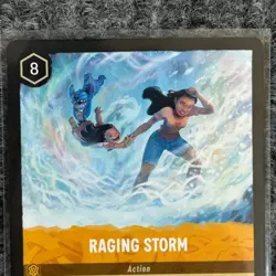 Disney Lorcana Winterspell Raging Storm 28/204 Super Rare NM/Mint - Image 3