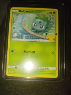 Pokemon TCG Bulbasaur McDonald's Promo Card Non Holo 1/25 25th Anniversary - Image 3