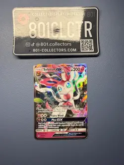 Sylveon GX 92/145 - Sun & Moon Guardians Rising - Holo Ultra Rare Pokemon Card - Image 1