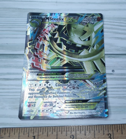 Pokemon M Steelix EX (Full Art) 109/114 XY - Steam Siege Holo Trading Card TCG - Image 1