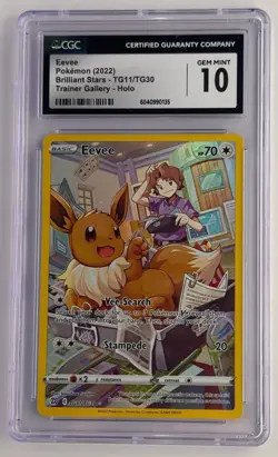 Eevee TG11/TG30 - BRILLIANT STARS - CGC 10- Pokemon Card TCG - Image 1
