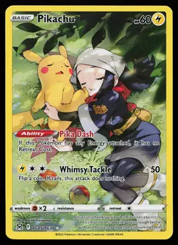 Pikachu TG05/TG30 Ultra Rare Lost Origin Pokemon Card - Image 1