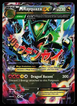 M Rayquaza EX 61/108 Holo XY Roaring Skies Pokemon Card - Image 1