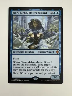 Naru Meha Master Wizard MTG Magic the Gathering Card NM Near Mint DOM - Image 1