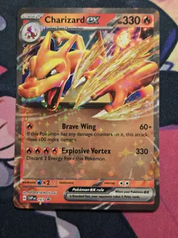 Pokemon Charizard EX Promo Holo 161 Sv Scarlet & Violet 330HP Single Card NM - Image 1
