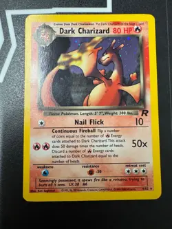 Pokemon Dark Charizard Team Rocket Unlimited Ultra Rare Holo Card - Image 1