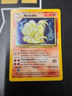 Pokemon Ninetales Base Set Italian Unlimited Ultra Rare Holo Card - Image 1