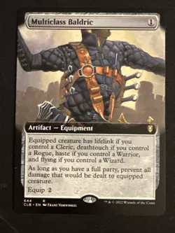 1x Multiclass Baldric (644) Extended Art Baldur's Gate LP MTG Magic x1 MKE - Image 1