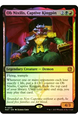 1x MTG Ob Nixilis, Captive Kingpin *FOIL* MOM Mythic! NM Mint! - Image 1