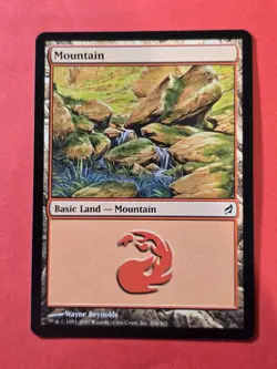 2007 Magic The Gathering Lorwyn #296 Mountain, Basic Land, C, NF, cd1 - Image 1