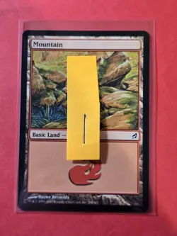 2007 Magic The Gathering Lorwyn #296 Mountain, Basic Land, C, NF, cd1 - Image 3