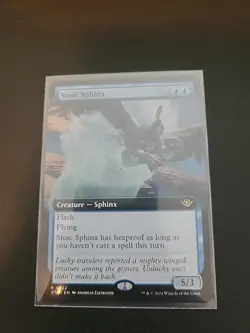 PREORDER: Stoic Sphinx (Extended Art) - MTG Outlaws of Thunder Junction - Image 1