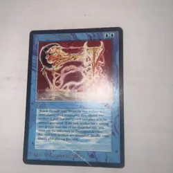 RARE Magic The Gathering -1994 Transmute Artifact(Antiquities) crease - Image 1