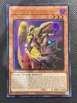 YuGiOh! The Agent of Destruction - Venus MP23-EN015 Ultra Rare 1st Edition NM - Image 1