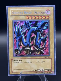 Yugioh Serpent Night Dragon MRL-103 Secret Rare Original 2002 NM - Image 1