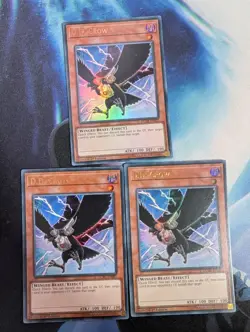 YuGiOh! D.D. Crow DUDE-EN027/LCKC-EN081 Mixed Set Ultra Rare x3 PLAYSET 1st Ed - Image 1