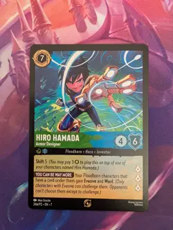Hiro Hamada Armour Designer 24A/P2 Disney Lorcana Non Foil Participation Promo - Image 1