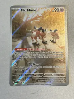 Mr. Mime 179/165 Scarlet & Violet Holo Pokemon TCG Card - Image 1