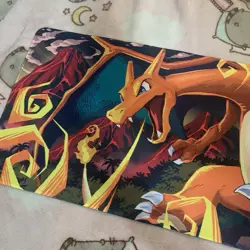 Charizard Pokemon Rubber Playmat Play Mat Trading Card Game Tcg CCG - Image 2