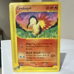 Pokemon Cyndaquil Expedition Base Set Common 104/165 40 HP English TCG Card - Image 1