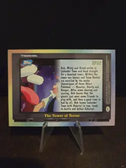 Pokemon Card - The Tower of Terror EP22 - TV Animation - Topps Series 2 Foil 🌟 - Image 3