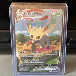 Pokemon Leafeon VMAX Alternate Art Secret Rare Holo 205/203 Evolving Skies Card - Image 1