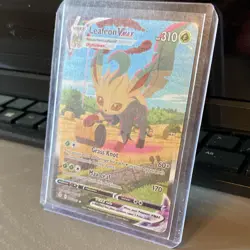 Pokemon Leafeon VMAX Alternate Art Secret Rare Holo 205/203 Evolving Skies Card - Image 2