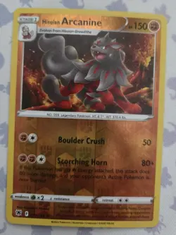Hisuian Arcanine 71/189 Astral Radiance Rare Reverse Holo Pokemon Tcg Card NM - Image 1