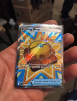 Pokemon TCG Fighting Gong 168/132 Ultra Rare Trainer Card Mega Evolutions NM - Image 1