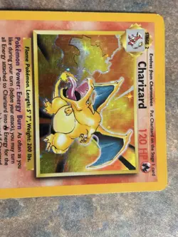 Vintage Pokemon Charizard 4/102 Holo Rare Pokemon Base Set Card 1999 - Image 1