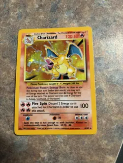 Vintage Pokemon Charizard 4/102 Holo Rare Pokemon Base Set Card 1999 - Image 3