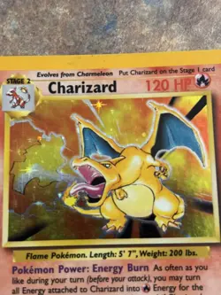Vintage Pokemon Charizard 4/102 Holo Rare Pokemon Base Set Card 1999 - Image 4