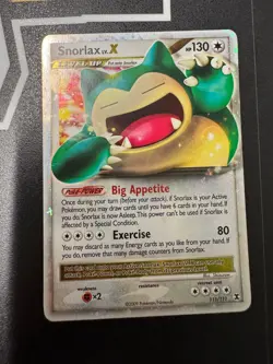 Pokemon Snorlax Lv X Platinum Rising Rivals Ultra Rare Holo Card - Image 1