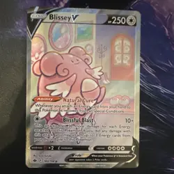 Pokemon Blissey V Ultra Rare Full Art Holo Card 183/198 Chilling Reign - Image 1