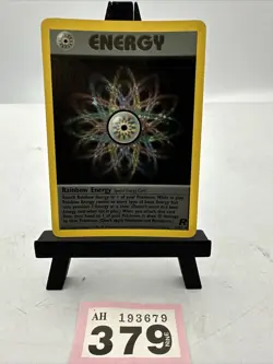 Pokemon TCG Rainbow Energy Holo Rare Card Team Rocket Series 17/82 LP - Image 2