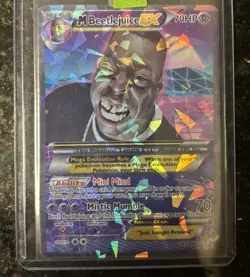 Pokemon Mega Beetlejuice EX Custom Card Holographic - Image 4