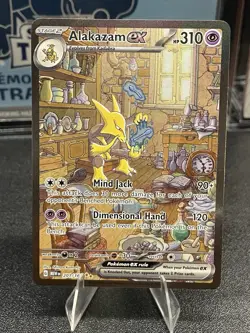 Pokemon Alakazam EX TCG Card 201/165 SV Scarlet & Violet 151 NM Condition - Image 1