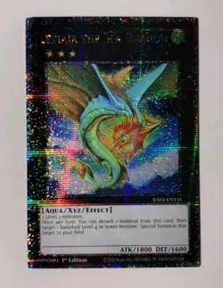 Near Mint Yugioh Leviair the Sea Dragon Quarter Century Secret Rare 1st Edition - Image 1