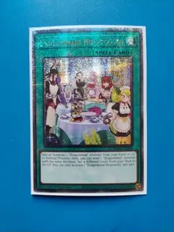 NM Yugioh Dragonmaid Hospitality Alt Alt RA03-EN068 Quarter Century Secret Rare - Image 1