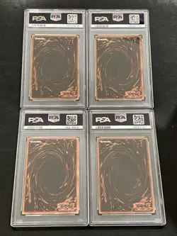 Yugioh Blue-Eyes White Dragon SDK-001 1st Edition Lot PSA 1, 2, 3, & 4 - Image 2