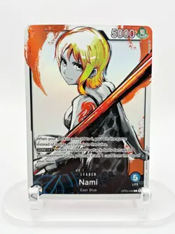 One Piece Nami OP03-040 L Leader Alternate Alt Art NM English Foil - Image 1
