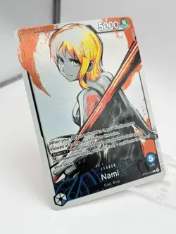 One Piece Nami OP03-040 L Leader Alternate Alt Art NM English Foil - Image 2