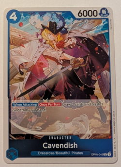 Cavendish OP10-045 - Rare R EN NM One Piece TCG Holo - Image 1