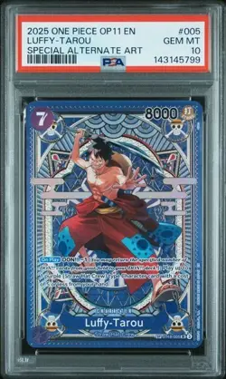 PSA 10 2025 One Piece Luffy-Tarou Alternate Art (SP) ST18-005 #005 Special - Image 1