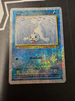 Pokemon Seel Legendary Collection Reverse Ultra Rare Holo Card - Image 1