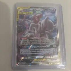 Pokemon Mewtwo & Mew GX SM191 Promo Holo Tag Team Psychic Card 2019 - Image 1