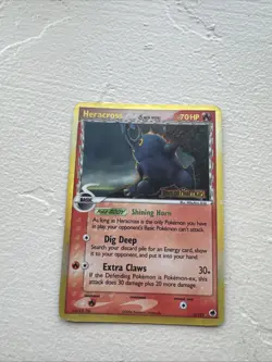 Pokemon TCG Heracross Reverse Holo Stamped Dragon Frontiers Rare Card 3/101 - Image 2