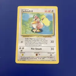 FARFETCH'D - 27/102 - VINTAGE WOTC - Pokemon Card - BASE SET - Fast Ship English - Image 2