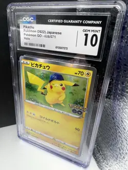 🔥🔥 Pikachu Holo 028/071 Pokemon GO Japanese Pokemon Card CGC Gem Mint 10🔥 - Image 3
