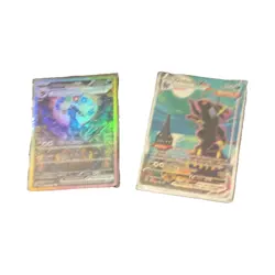 Pokemon Umbreon VMAX & Sylveon VMAX Holo Cards Lot - English, 2 Standard Cards - Image 1